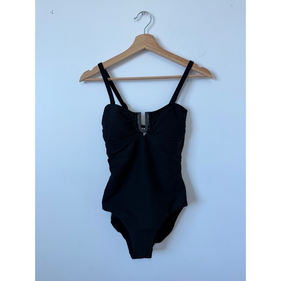 Sea Level Australia Spinnaker U Bar Bandeau One-Piece – Black – US Size 6 – NWT - Picture 2 of 9